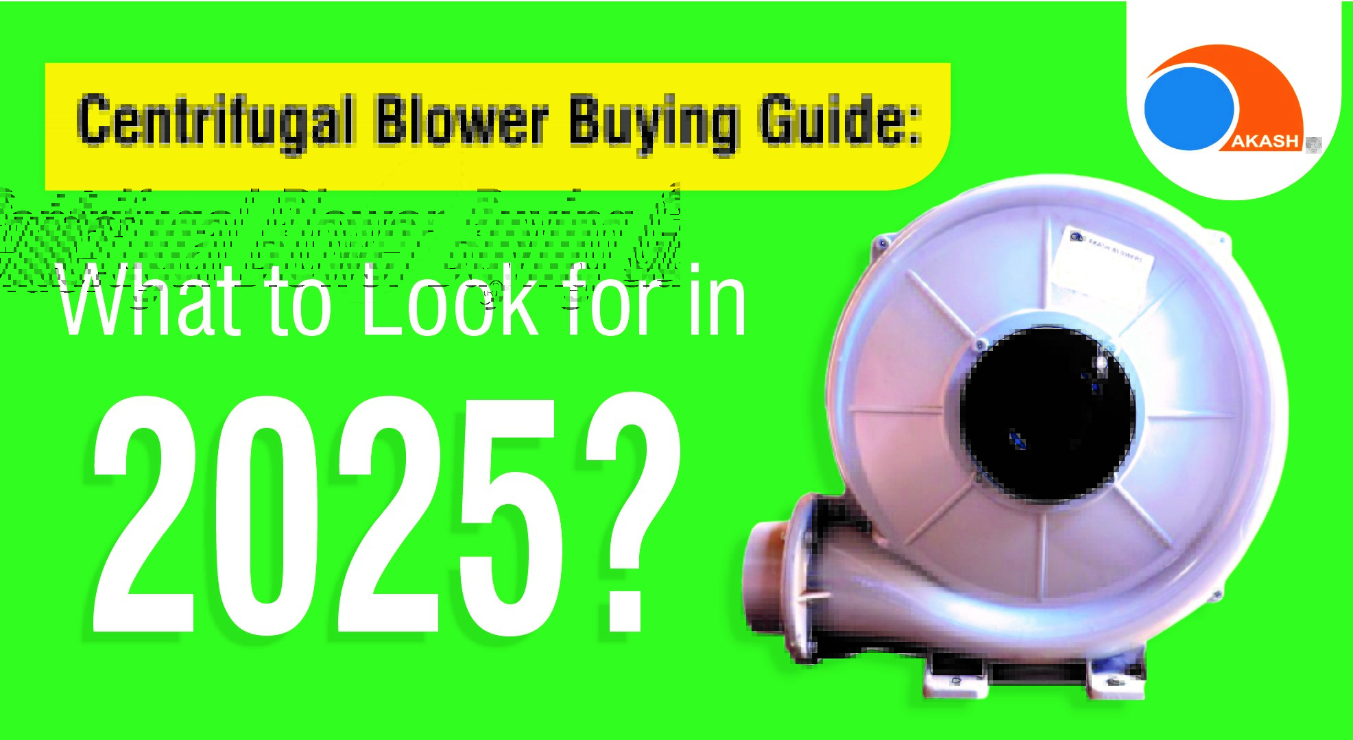centrifugal blower buying guide for 2025