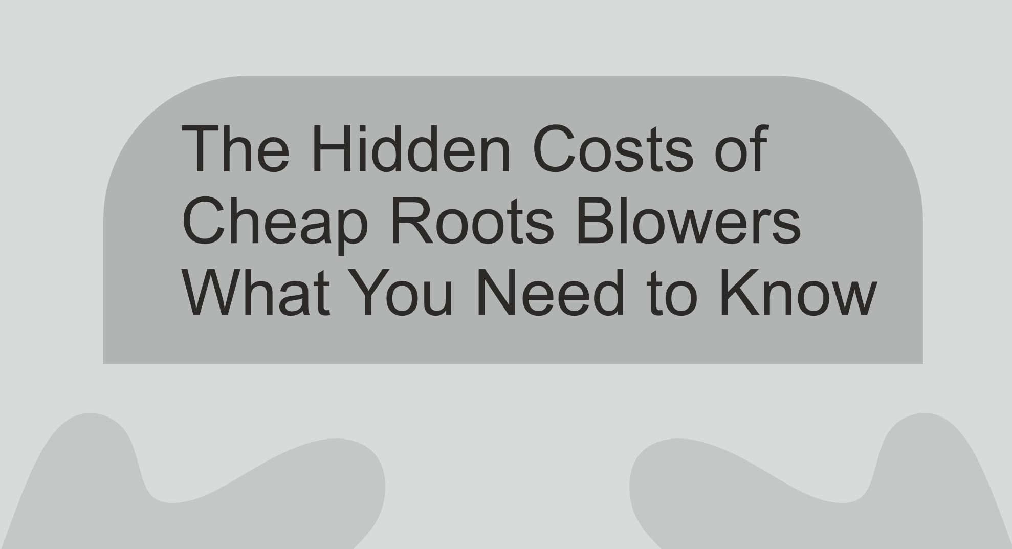 Cheap Roots Blowers