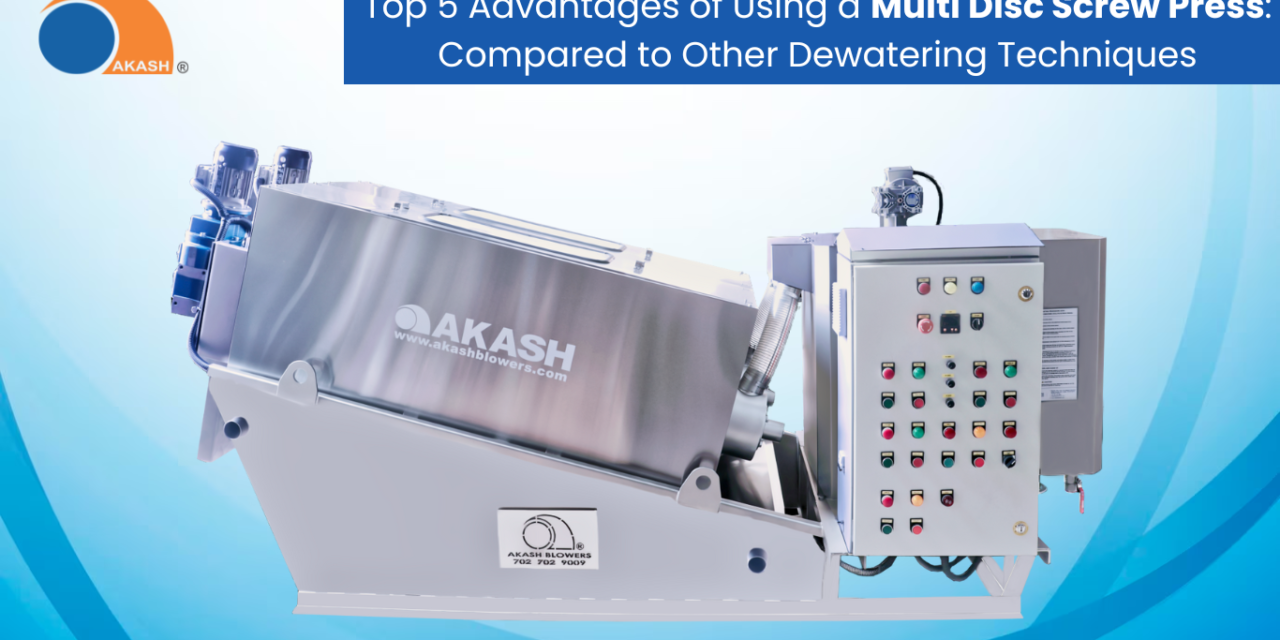 Top 5 Advantages of Using a Multi Disc Screw Press: Compared to Other Dewatering Techniques