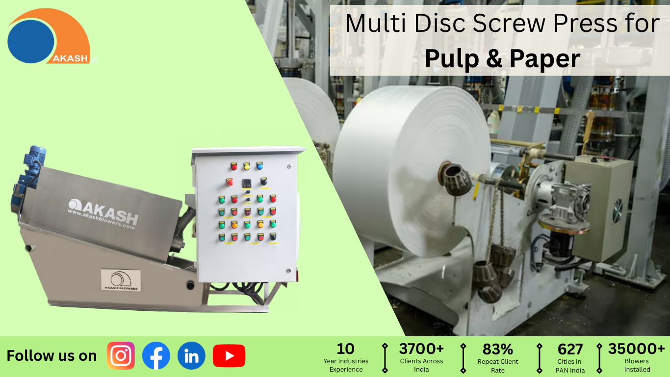 Multi Disc Screw Press for Pulp & Paper