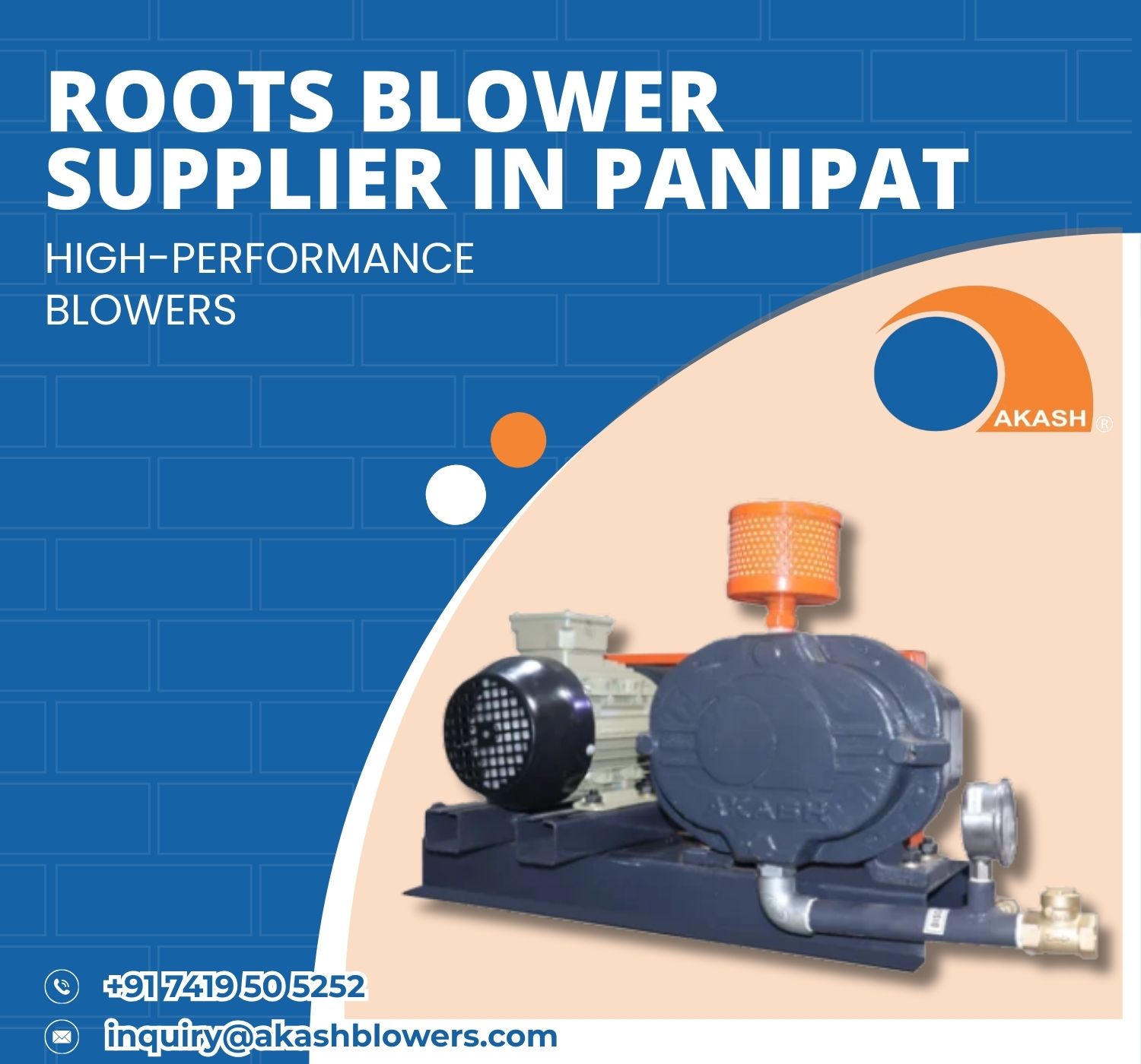 Roots Blower Supplier in Panipat | Complete Guide, Types & Industrial Uses