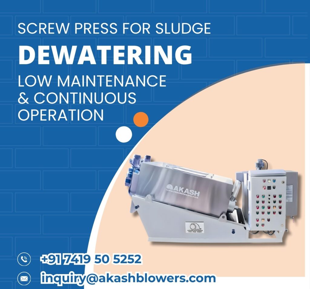 Screw Press for Sludge Dewatering