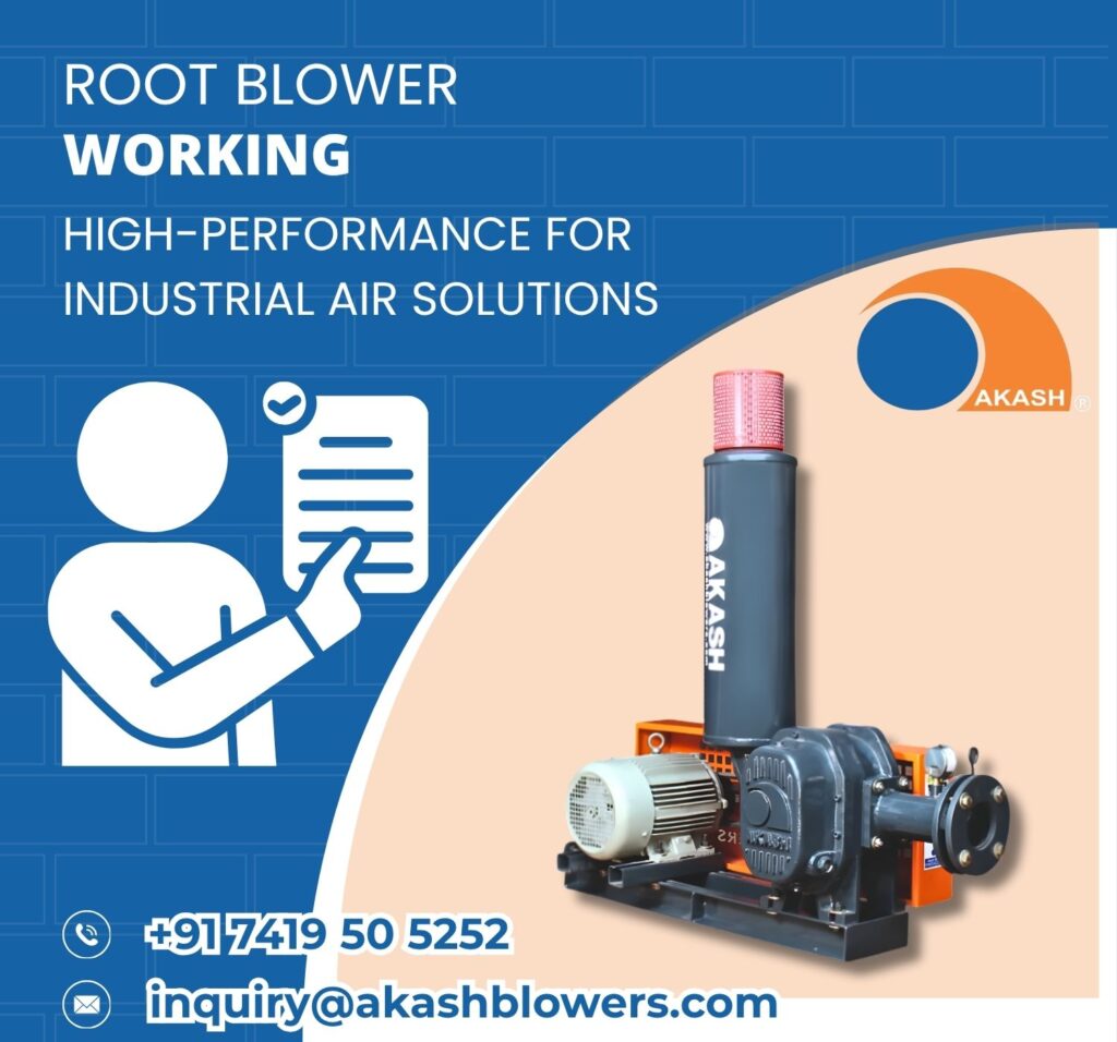 root blower working