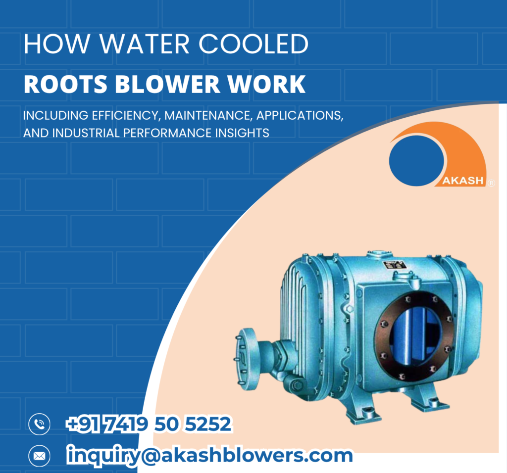 how water cooled roots blower work